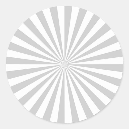 Klassisches Gray Burst Spinning Wheel passt sich d Runder Aufkleber (Vorderseite)