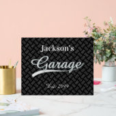 Klassisches Gray Garage Akryllisches Zeichen Acrylschild (Hochzeit)