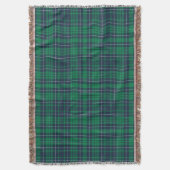 Klassisches Green Kariert Tartan Muster Decke (Vorderseite Vertikal)