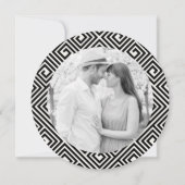 Klassisches griechisches Save the Date-Script-Foto Save The Date (Rückseite)