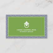 Klassisches griechisches Schlüsselmuster Türknopf Visitenkarte (Vorderseite)