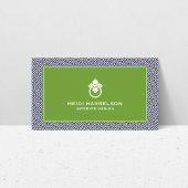 Klassisches griechisches Schlüsselmuster Türknopf Visitenkarte