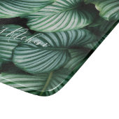 Klassisches, großes Leaf-Design, Ihr Name oder Tex Schneidebrett (Ecke)