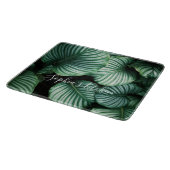 Klassisches, großes Leaf-Design, Ihr Name oder Tex Schneidebrett (Ecke)