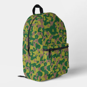 Klassisches grün-braunes Tarnmuster im Armee-Stil Bedruckter Rucksack