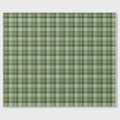Klassisches grün-rotes Karomuster Geschenkpapier (Flach)