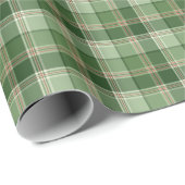 Klassisches grün-rotes Karomuster Geschenkpapier (Rolleneckpunkt)