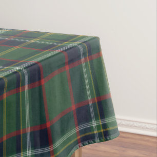 Klassisches grün-rotes Tartan-Karo-Muster Tischdecke