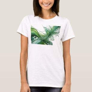 Klassisches grünes ABSTRACT ART künstlerisches Mot T-Shirt