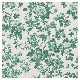 Klassisches grünes Blumen-Toile Stoff