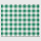 Klassisches grünes Gingham-Nahtlosmuster Geschenkpapier (Flach)