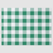 Klassisches grünes Gingham-Nahtlosmuster Seidenpapier (Vorderseite)