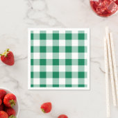 Klassisches grünes Gingham-Nahtlosmuster Serviette (Beispiel)