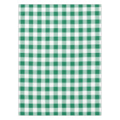 Klassisches grünes Gingham-Nahtlosmuster Tischdecke (Vorderseite)