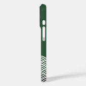 Klassisches grünes japanisches Wellenmuster mit Ih Case-Mate iPhone Hülle (Rückseite / Links)