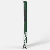 Klassisches grünes japanisches Wellenmuster mit Ih Samsung Galaxy Hülle (Rechte Seite)