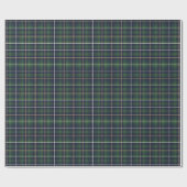 Klassisches grünes Schottenmuster Tartan Geschenkpapier (Flach)