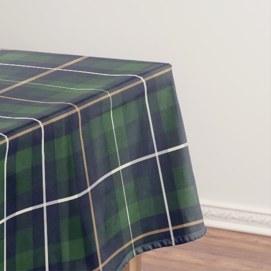 Klassisches grünes Schottenmuster Tartan Tischdecke (Beispiel)