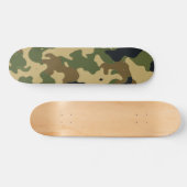Klassisches grünes Tarnmuster Skateboard (Horizontal)