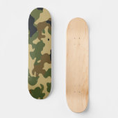Klassisches grünes Tarnmuster Skateboard (Vorderseite)