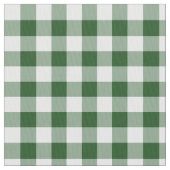 Klassisches grünes und weißes Gingham-Block-Muster Stoff (Nahaufnahme)