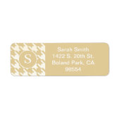 Klassisches Hahnentrittmuster Muster Beige Tan und (Vorne)