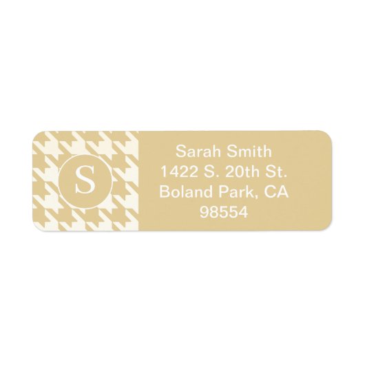 Klassisches Hahnentrittmuster Muster Beige Tan und (Vorne)