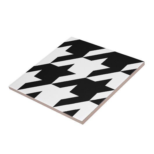 Klassisches Hahnentrittmuster-Muster Dogstooth-Kar Fliese (Seite)