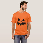 Klassisches Halloween Kürbisfacendesign mit Spooky T-Shirt (Vorne ganz)