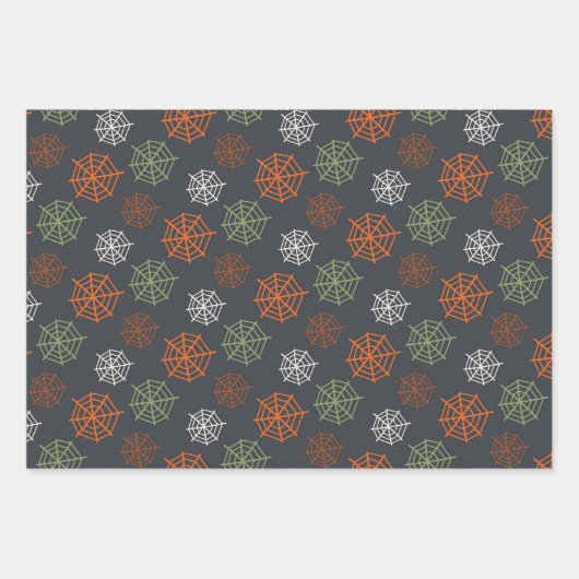 Klassisches Halloween-Muster Geschenkpapier Set (Vorderseite)