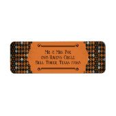 Klassisches Halloween Orange & Schwarz Harlekin  (Vorne)