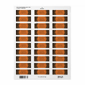 Klassisches Halloween Orange & Schwarz Harlekin  (Vorne)