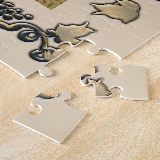 Klassisches Hanukkah-Menorah-Rätsel/verzierte Gren Puzzle (Seite)