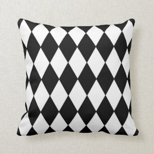 Klassisches Harlekin-Diamant-Muster Kissen