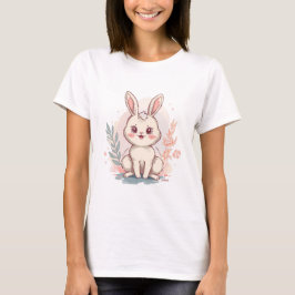 Klassisches Hasendesign - Minimalistisch T-Shirt