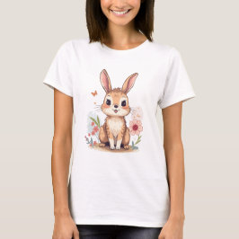 Klassisches Hasendesign - Minimalistisch T-Shirt