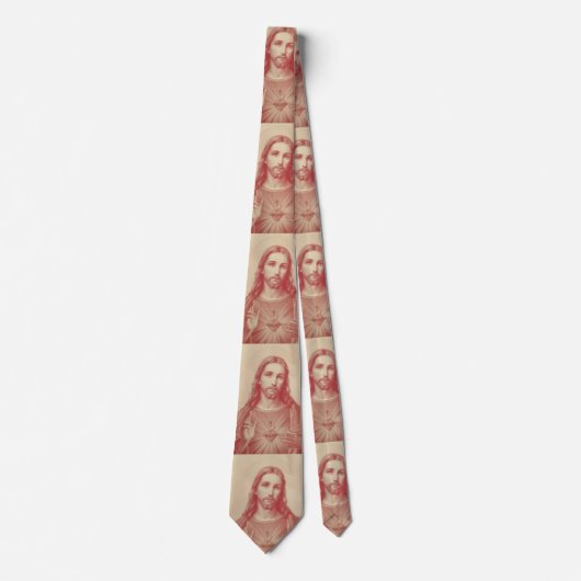 Klassisches Heiliges Herz von Jesus Neck Tie Krawatte (Vorderseite)