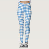Klassisches hellblauer und weißer leggings (Vorderseite)