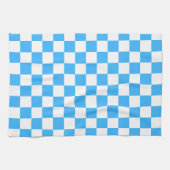 Klassisches hellblaues Karomuster  Geschirrtuch (Horizontal)