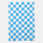 Klassisches hellblaues Karomuster  Geschirrtuch (Vertikal)