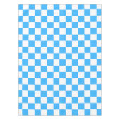 Klassisches hellblaues Schachbrettmuster Tischdecke (Vorderseite)