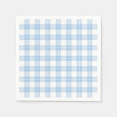 Klassisches, hellblaues und weißes Kariertes Muste Serviette (Vorderseite)