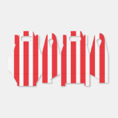 Klassisches, helles Rot und Weiß gestreiftes Klein Geschenkschachtel (Ungefaltet)