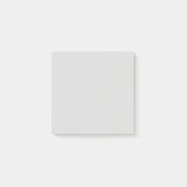 Klassisches Hellgrau Einfarbig Minimalistisch Post-it Klebezettel (Vorderseite)
