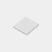 Klassisches Hellgrau Einfarbig Minimalistisch Post-it Klebezettel (angewinkelt)