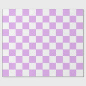 Klassisches helllila Schachbrettmuster  Geschenkpapier (Flach)