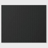 Klassisches Herringbone Schwarz-Graumuster Geschenkpapier (Flach)