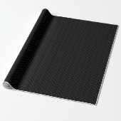 Klassisches Herringbone Schwarz-Graumuster Geschenkpapier (Ungerollt)