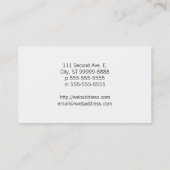 Klassisches Herz Visitenkarte (Rückseite)