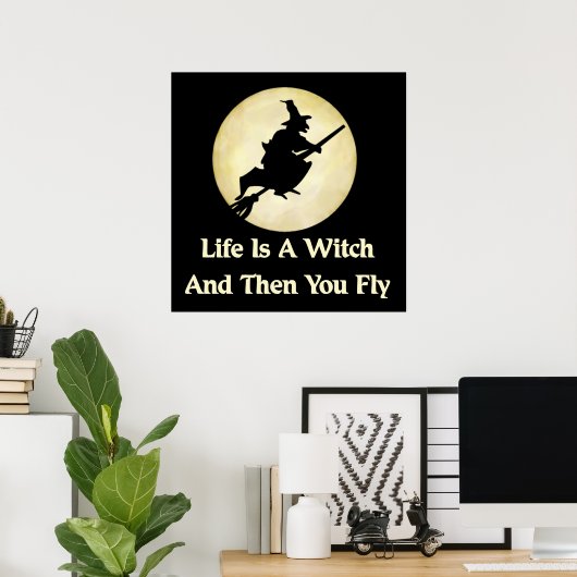 Klassisches HexenSprichwort Poster (Heimbüro)